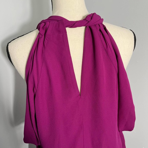 Rachel Roy Women's Cold-Shoulder Midi Dress NWT fuschia sz 14 - Picture 6 of 11